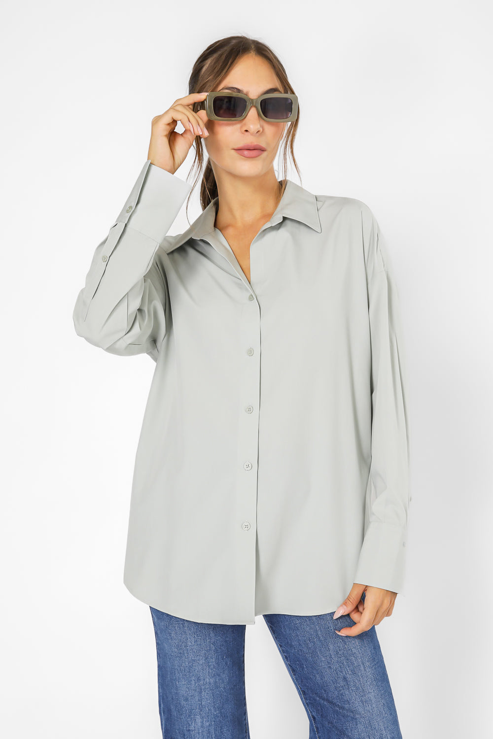 חולצה מכופתרת אוברסייז | קנת קול