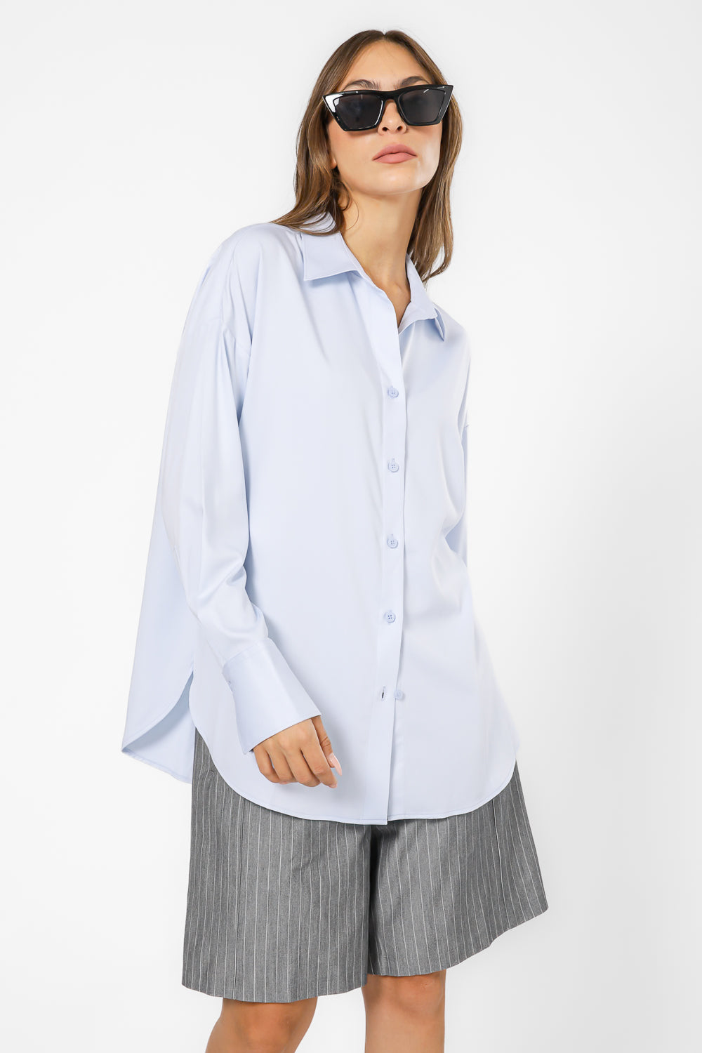 חולצה מכופתרת אוברסייז | קנת קול