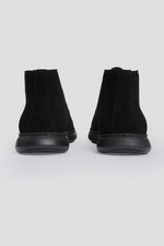 מגפוני זמש לגברים בצבע שחור