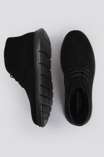 מגפוני זמש לגברים בצבע שחור