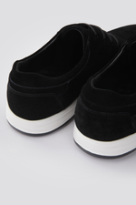 נעלי זמש אלגנטיות לגברים בצבע שחור