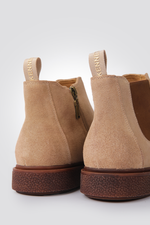 מגפוני זמש לגברים בצבע בז'