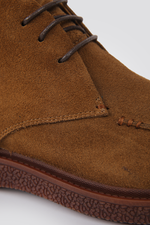 מגפוני זמש לגברים בצבע חום
