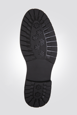 מגפוני עור לגברים בצבע חום כהה