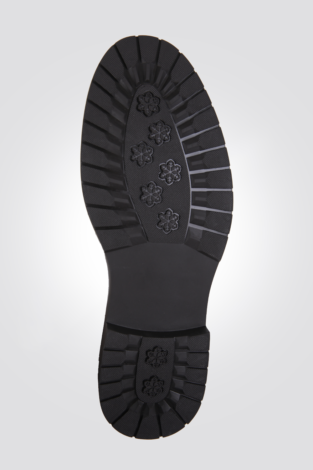 מגפוני עור לגברים בצבע חום כהה