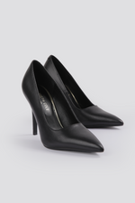 נעלי עקב סטילטו 10 ס"מ בצבע שחור