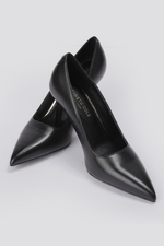 נעלי עקב סטילטו 8 ס"מ בצבע שחור