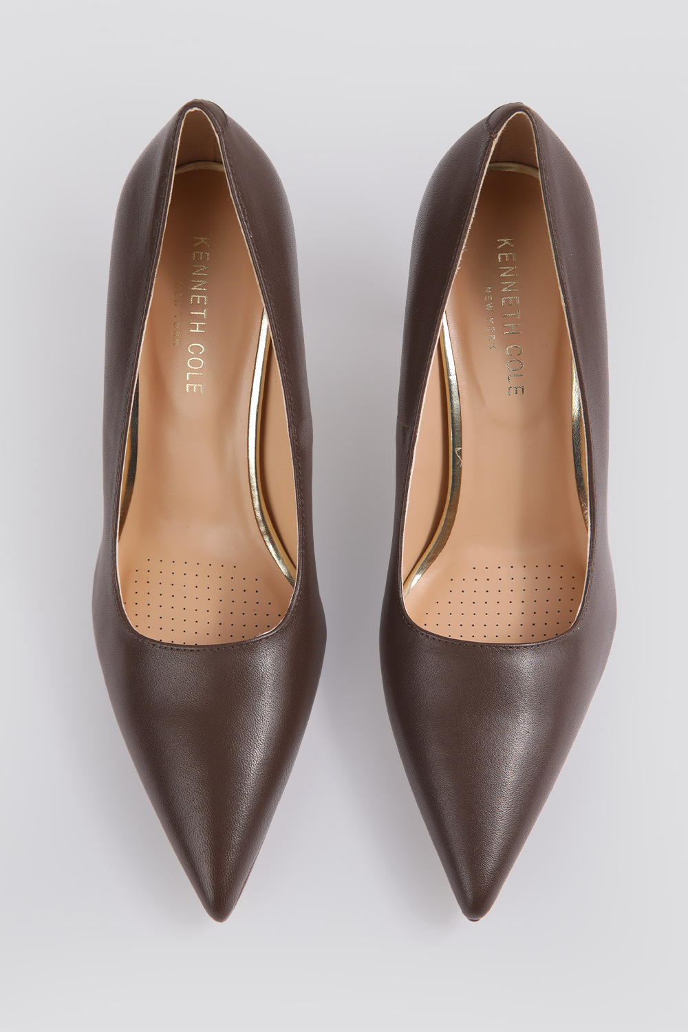 נעלי עקב סטילטו 8 ס"מ בצבע חום