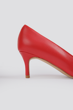 נעלי עקב סטילטו 6 ס"מ בצבע אדום