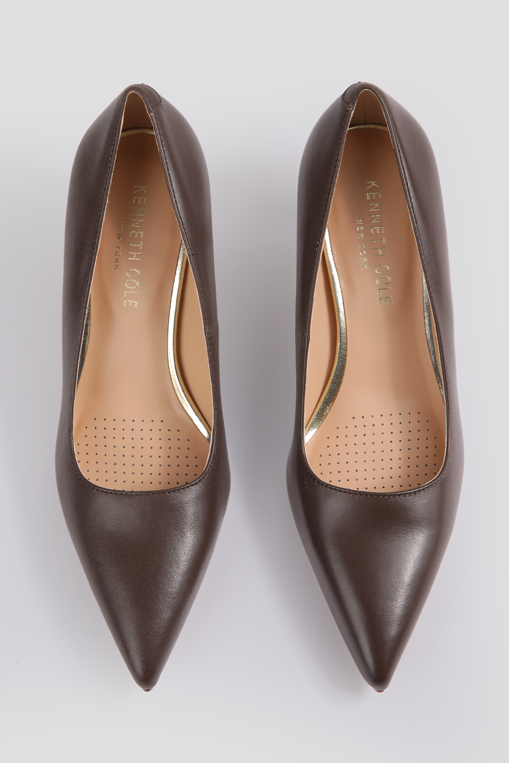 נעלי עקב סטילטו 6 ס"מ בצבע חום