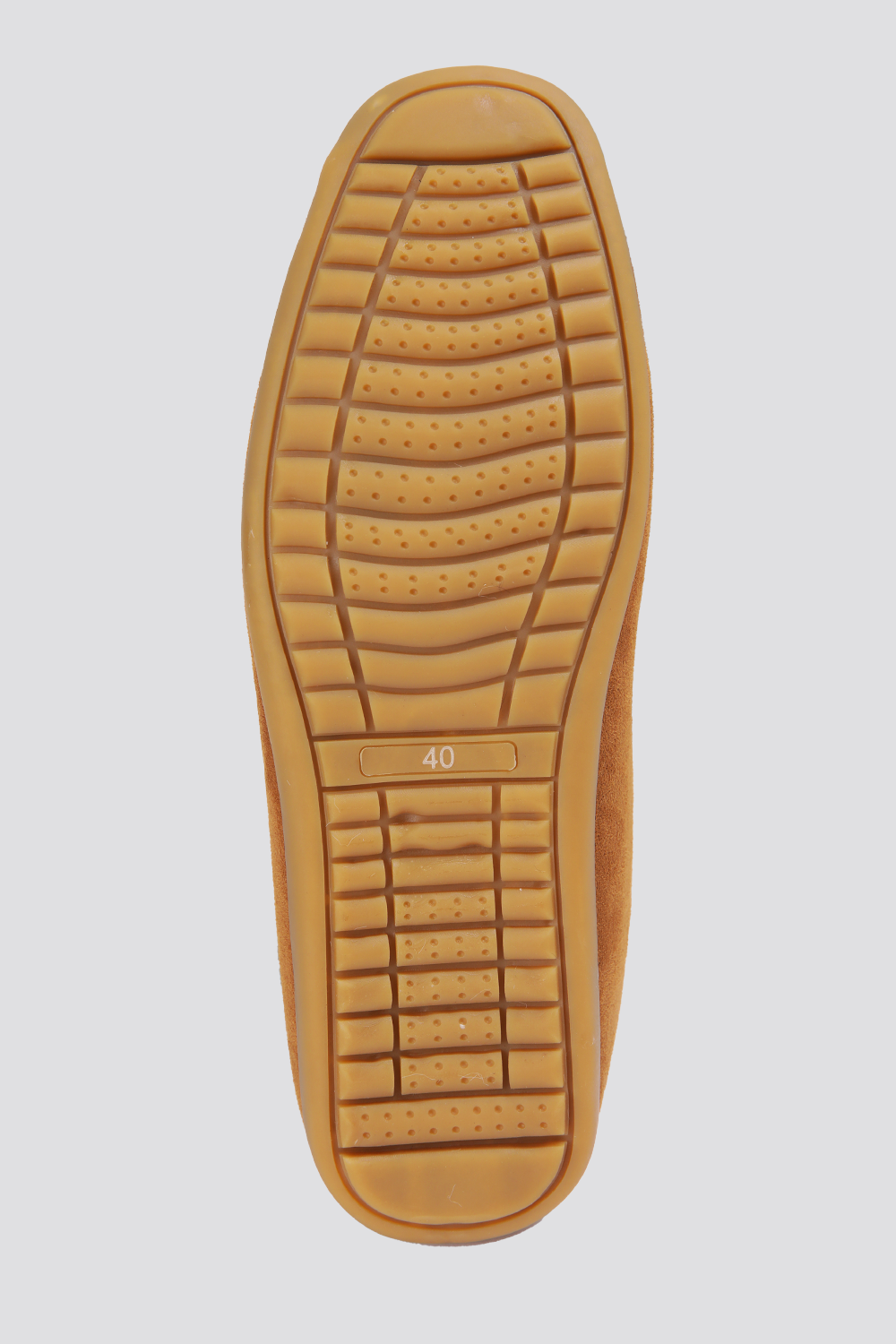 נעלי בית מוקסין לגברים בצבע חום