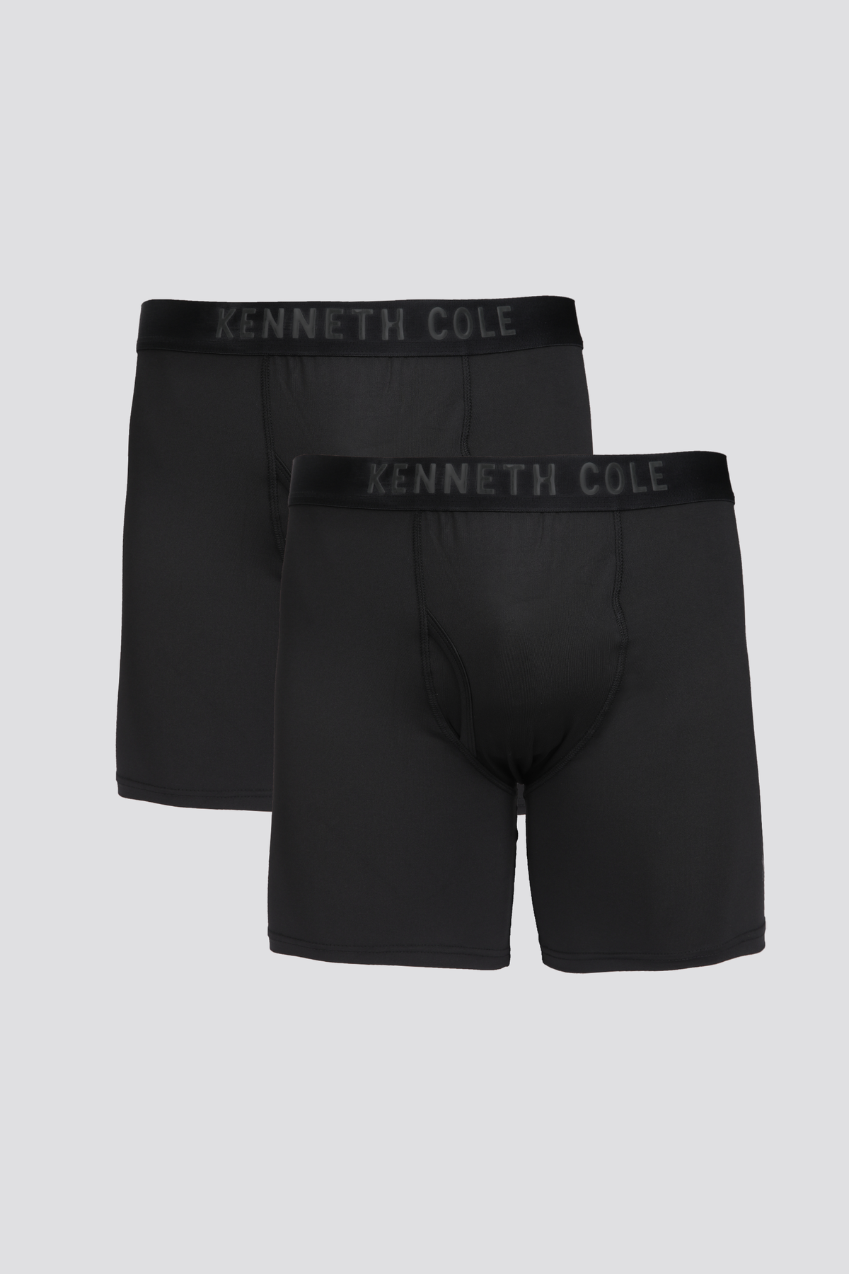 זוג תחתוני בוקסר בצבע שחור הדפס שחור