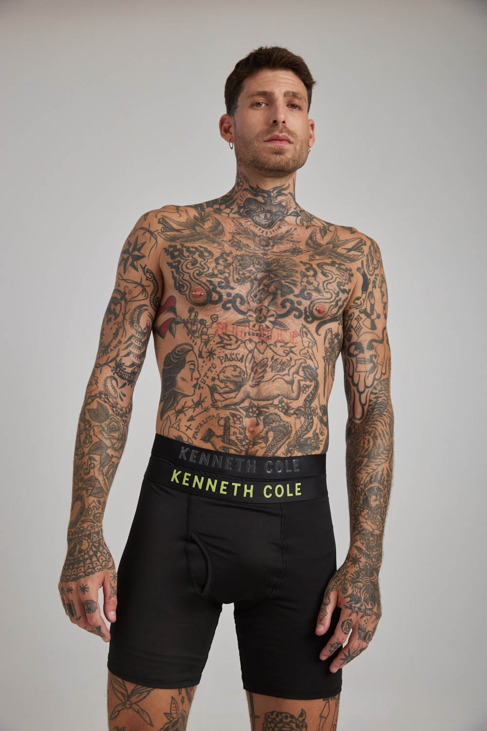 זוג תחתוני בוקסר בצבע שחור