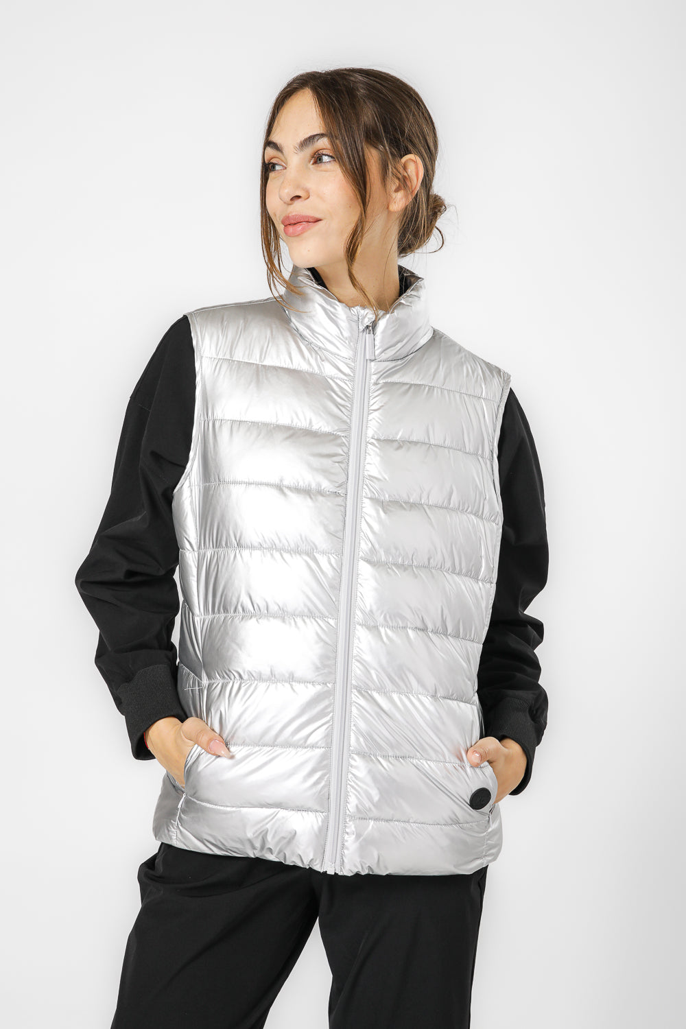 ווסט מרופד עם צווארון גבוה | קנת קול