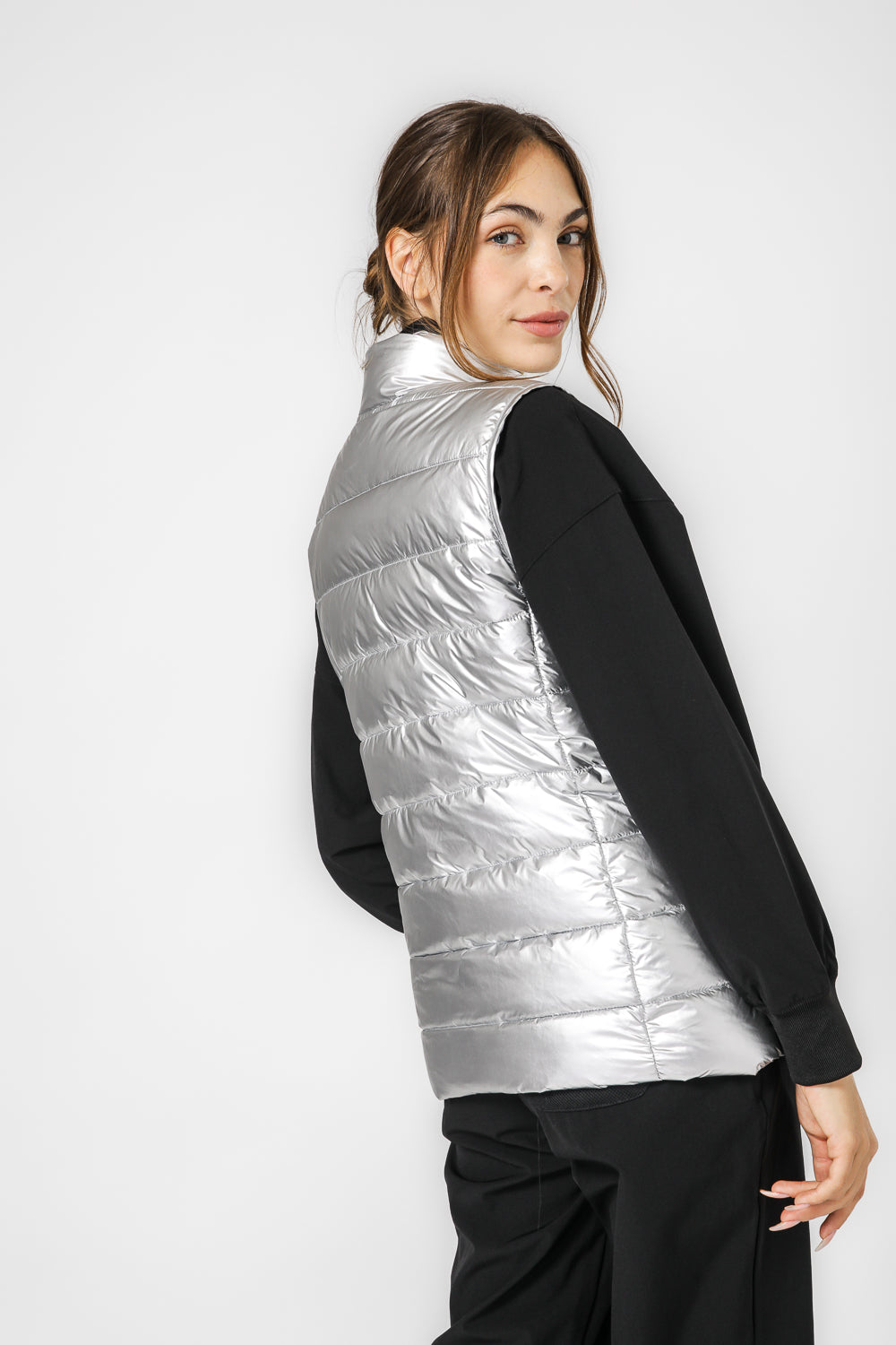 ווסט מרופד עם צווארון גבוה | קנת קול