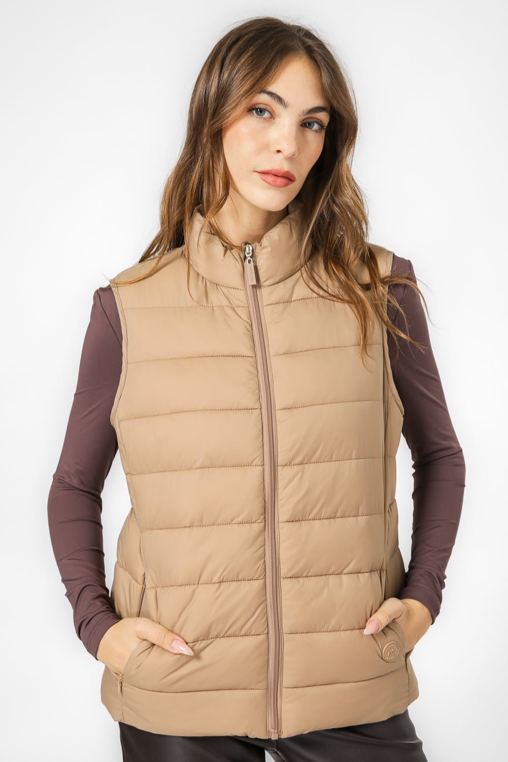 ווסט מרופד עם צווארון גבוה | קנת קול