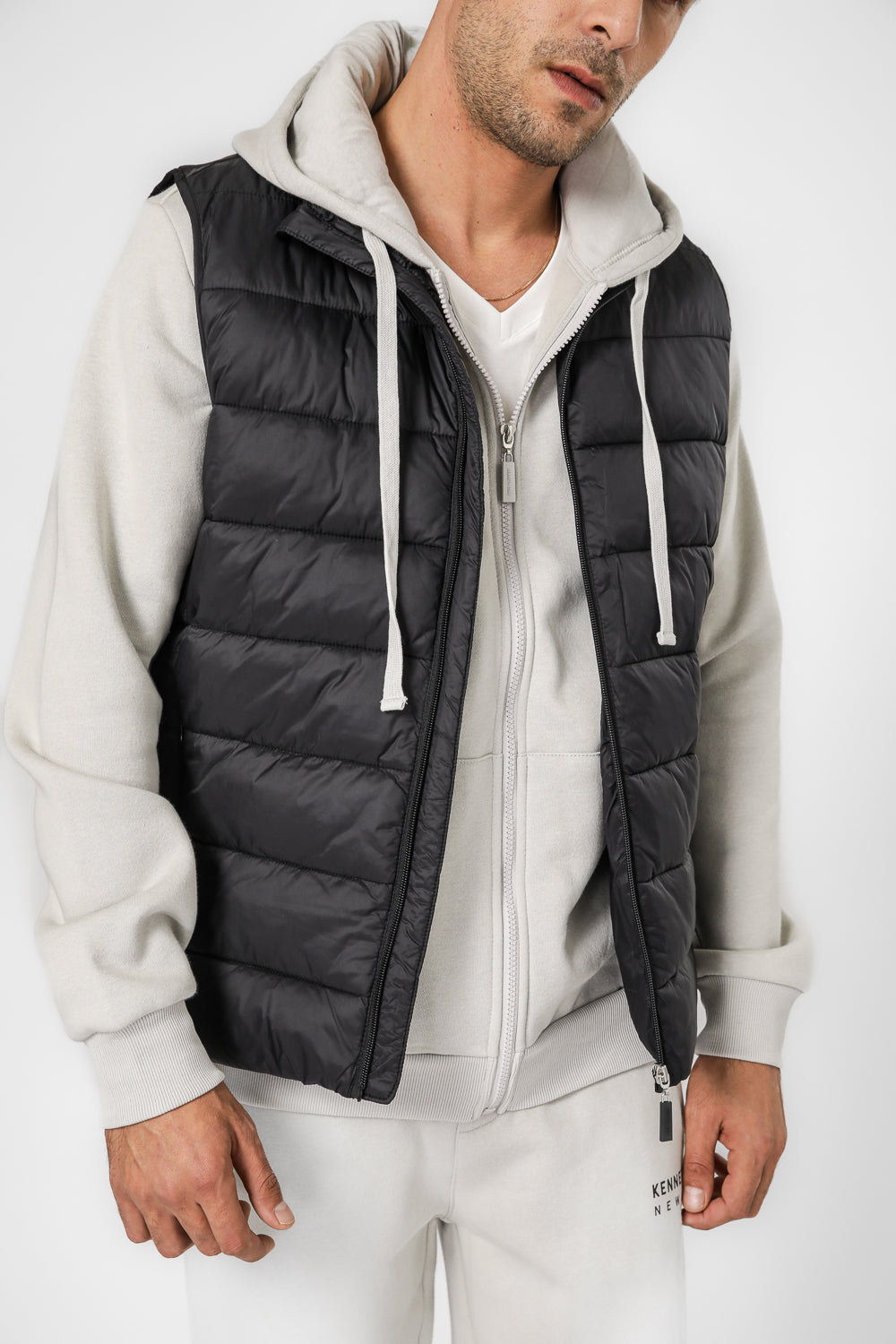 ווסט מרופד עם צווארון גבוה | קנת קול