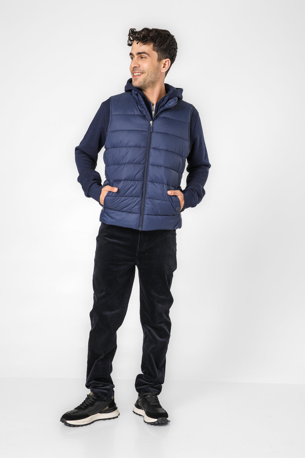 ווסט מרופד עם צווארון גבוה | קנת קול