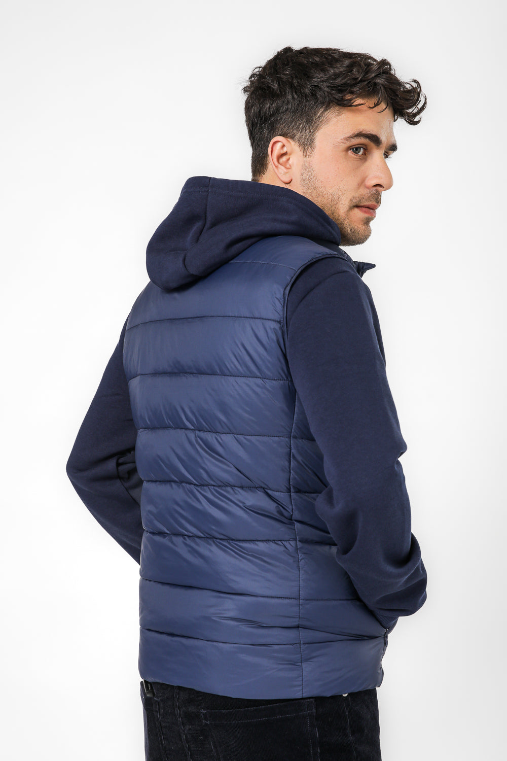 ווסט מרופד עם צווארון גבוה | קנת קול