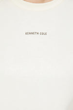 סווטשירט אוברסייז הדפס בגב בצבע קרם