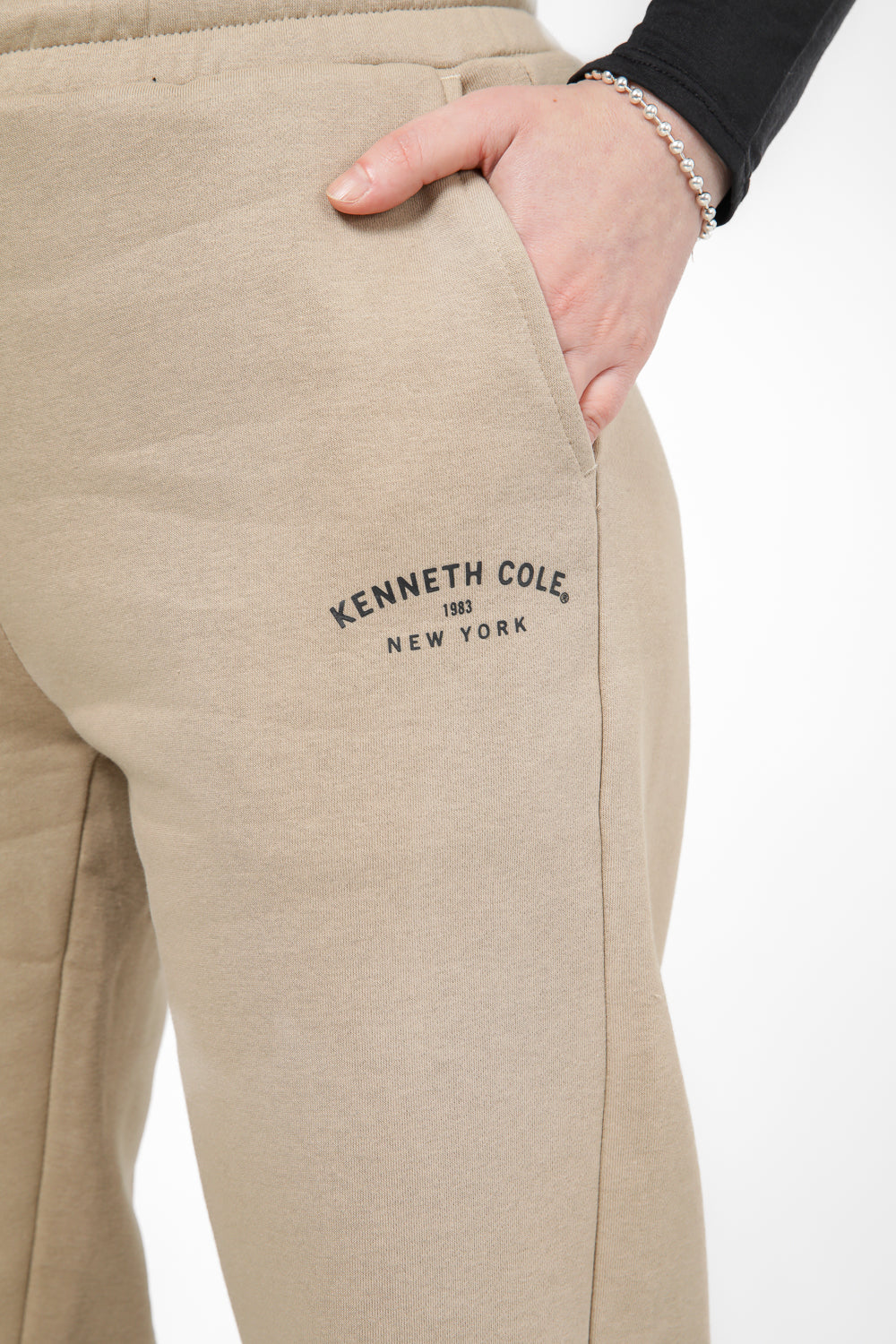 מכנסי טרנינג ארוכים לנשים צבע מוקה