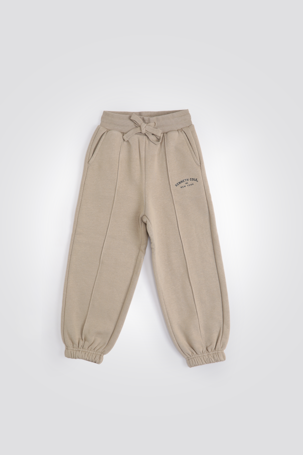 מכנסי טרנינג ארוכים בצבע חום בהיר