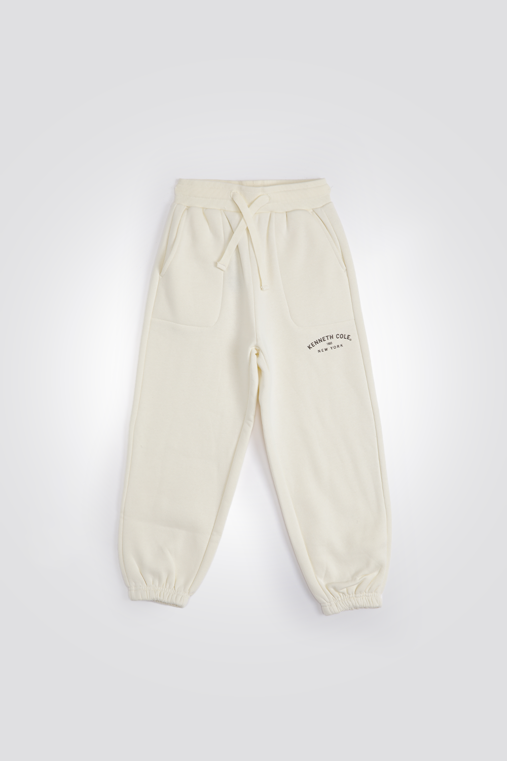 מכנסי טרנינג ארוכים בצבע שמנת