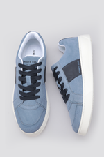 סניקרס זמש לגברים בצבע כחול