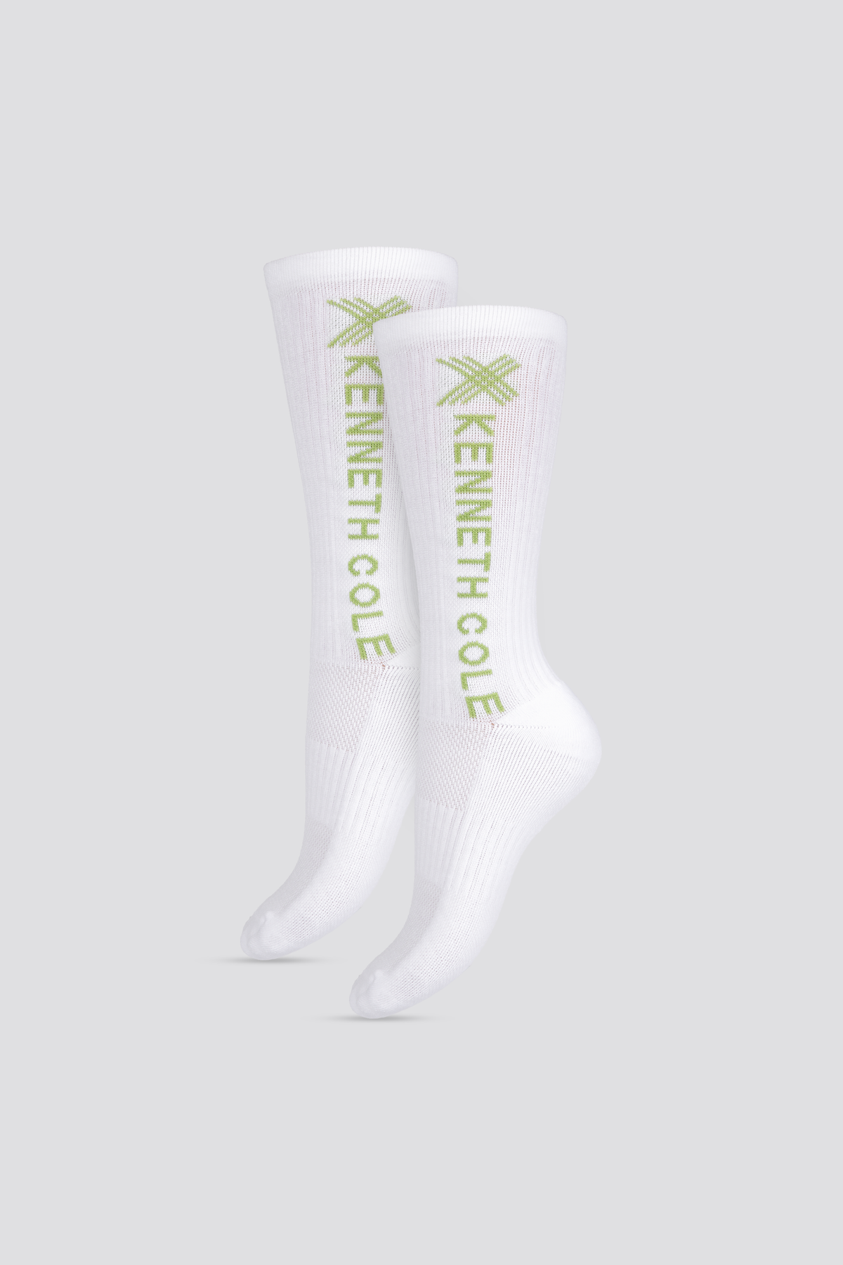 מארז 2 זוגות גרבי ספורט בצבע לבן/ירוק