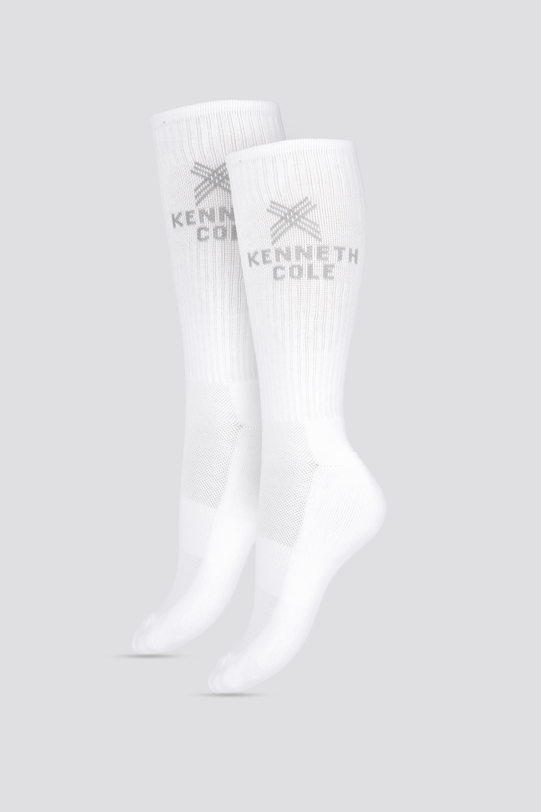 מארז 2 זוגות גרבי ספורט גבוהים בצבע לבן