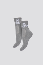 מארז 2 זוגות גרבי ספורט בצבע אפור