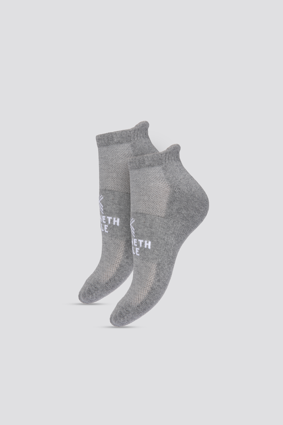 מארז 2 זוגות גרבי סניקרס בצבע אפור