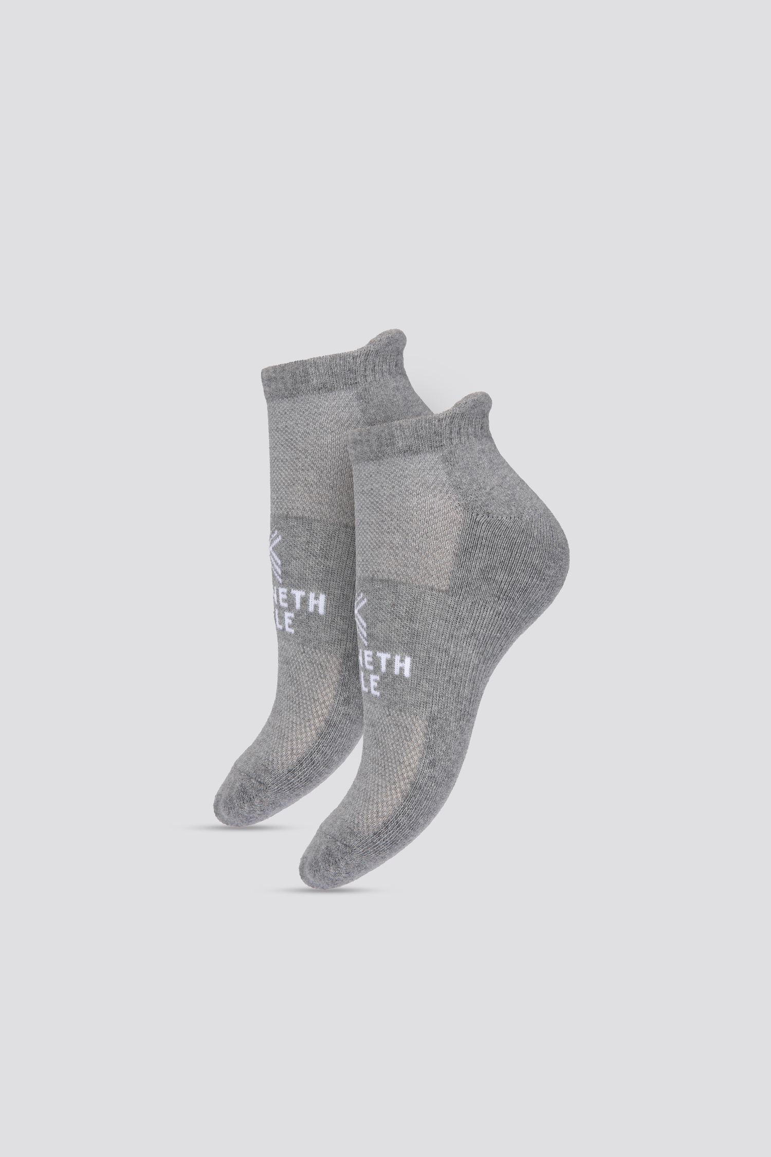 מארז 2 זוגות גרבי סניקרס בצבע אפור