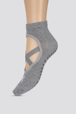 זוג גרבי יוגה לנשים בצבע אפור