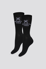 מארז 2 זוגות גרבי ספורט גבוהים בצבע שחור