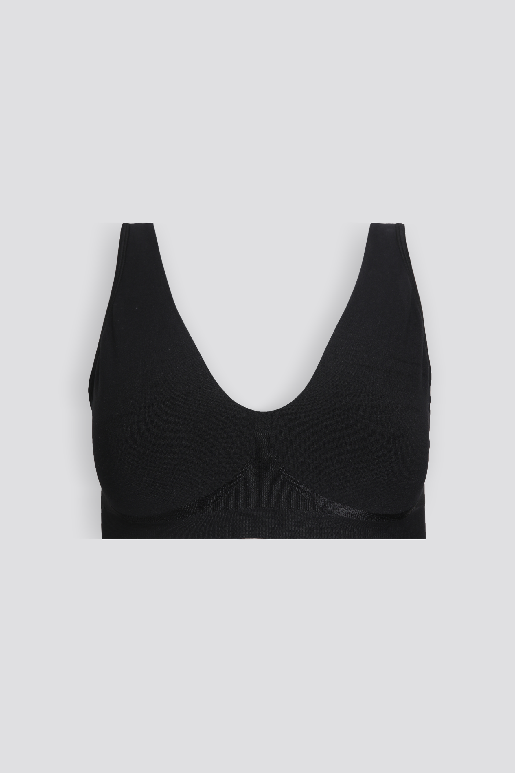 טופ סימלס ללא ריפוד בצבע שחור