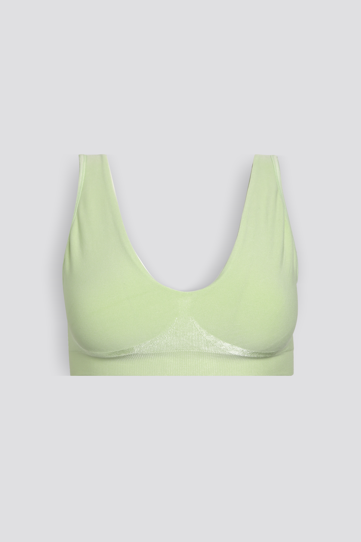 טופ סימלס ללא ריפוד בצבע ירוק