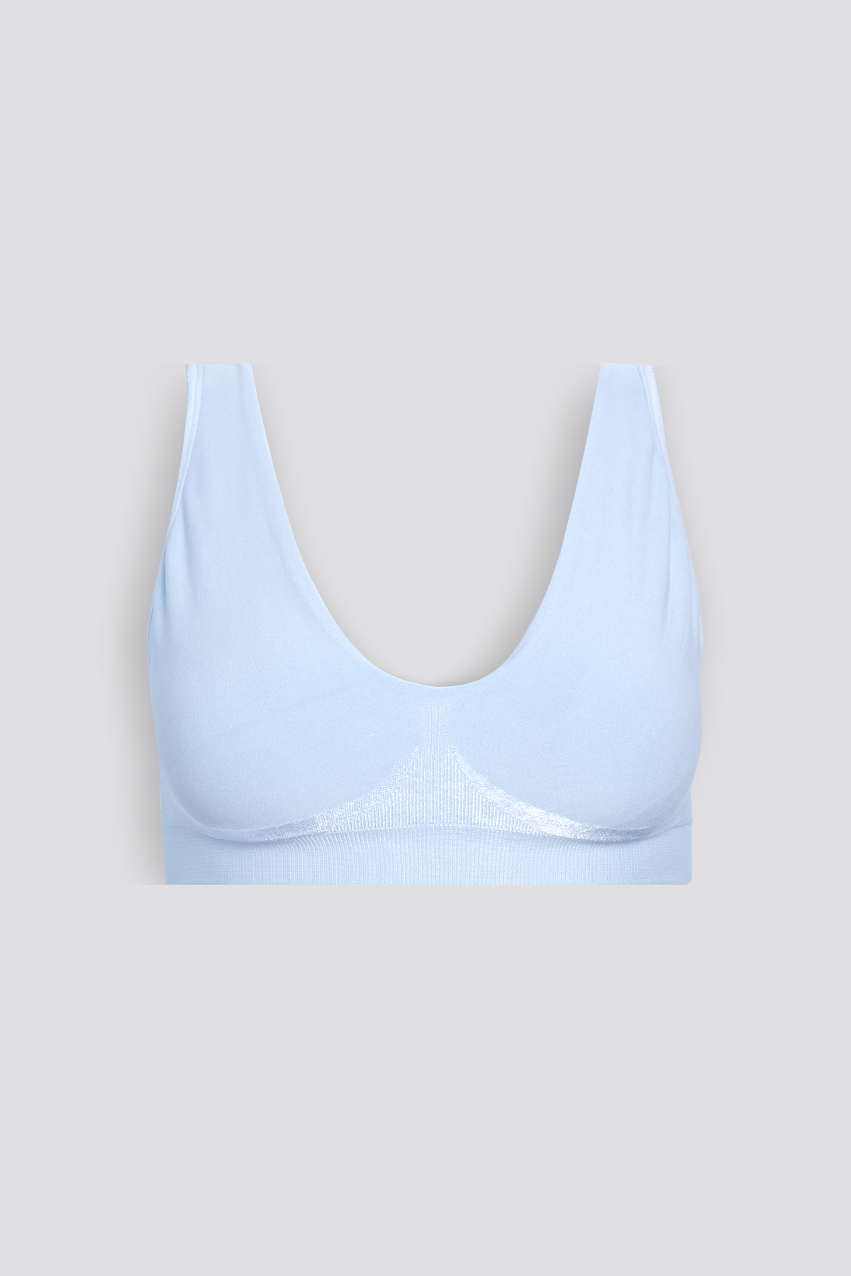 טופ סימלס ללא ריפוד בצבע תכלת