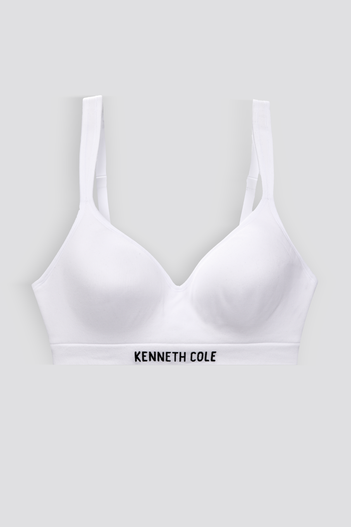 חזייה ריב סימלס מרופדת בצבע לבן