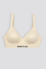 חזייה ריב סימלס מרופדת בצבע חמאה