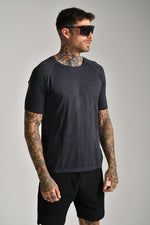 חולצת סימלס רגלן שרוול קצר בצבע נייבי