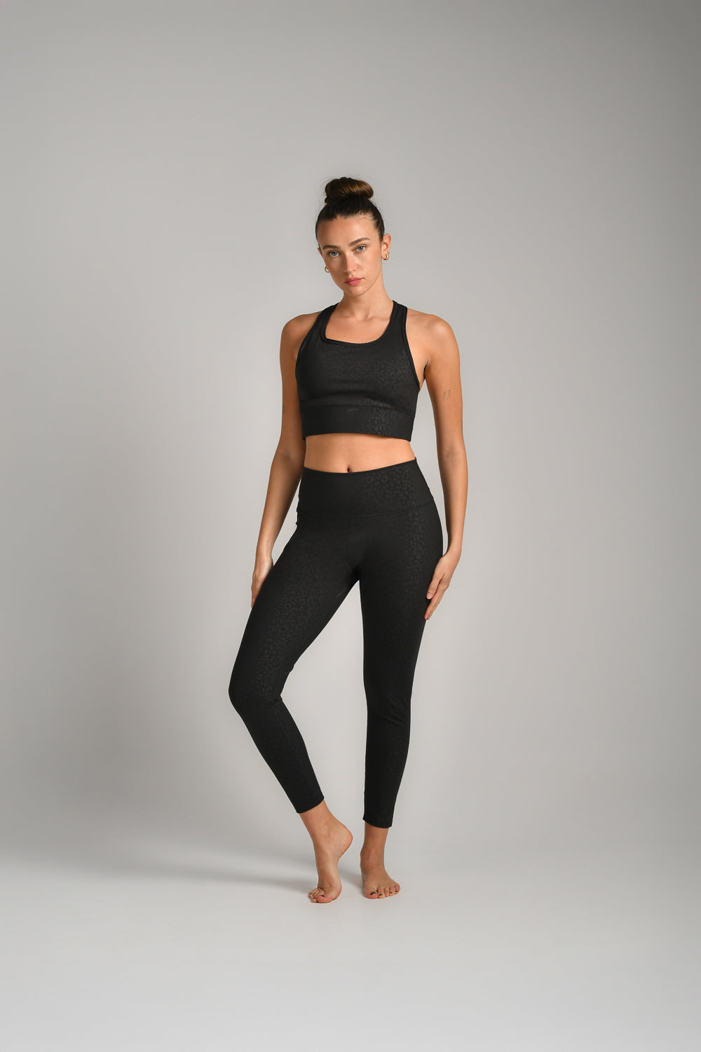 טייץ ספורט ארוך בהדפס מנומר