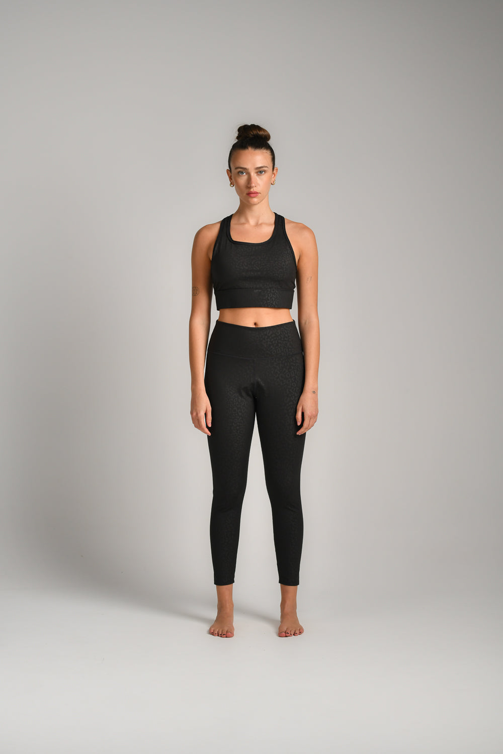 טייץ ספורט ארוך בהדפס מנומר