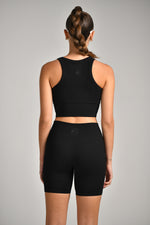 גופיית ספורט בטן סימלס בצבע שחור