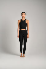 טייץ ארוך עם חורים סימלס בצבע שחור