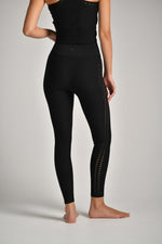 טייץ ארוך עם חורים סימלס בצבע שחור