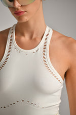 בגד גוף עם חורים סימלס בצבע שמנת