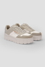 סניקרס סוליה גבוהה לנשים בצבע בז'