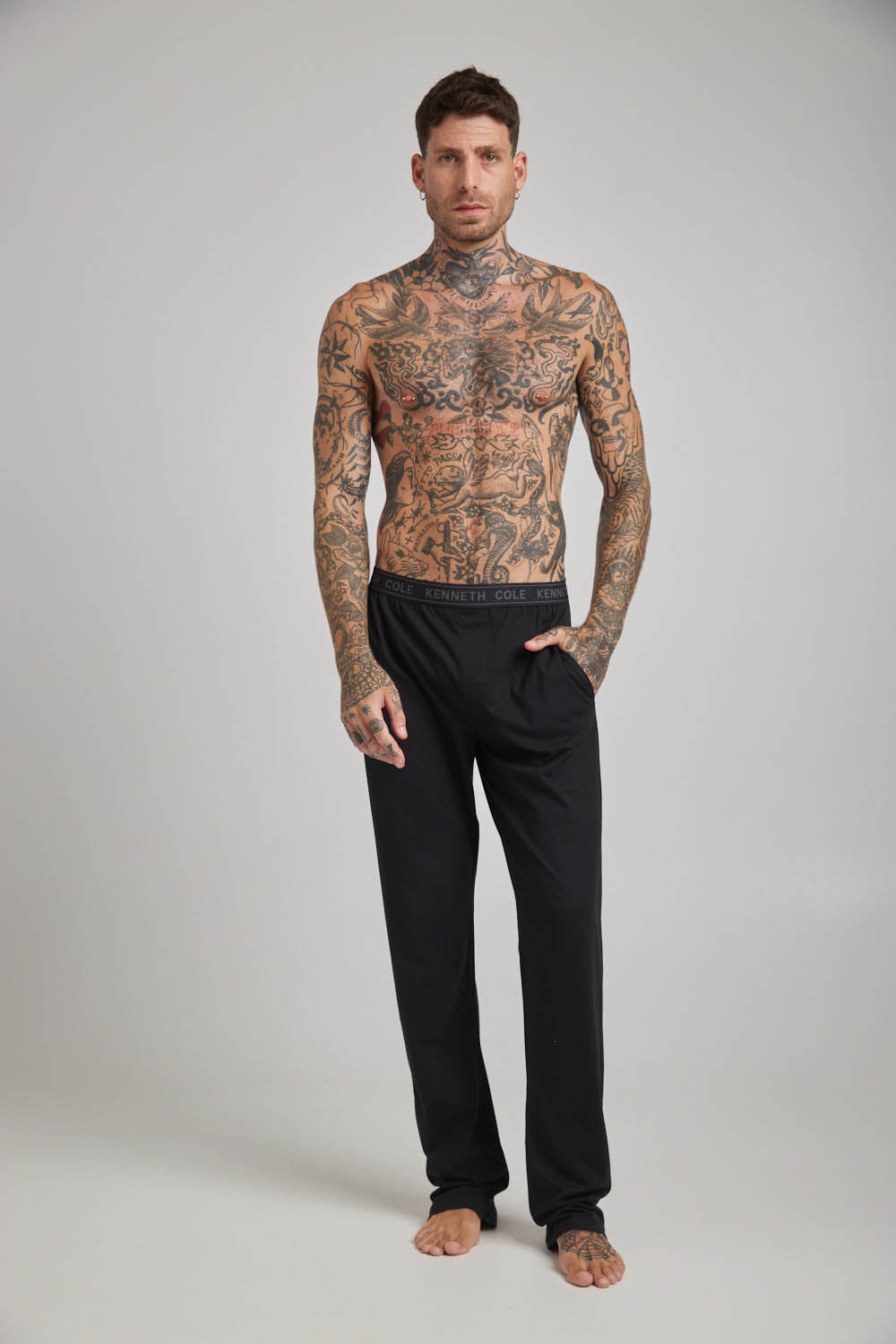 סט הלבשת פנאי שלושה חלקים לגברים 