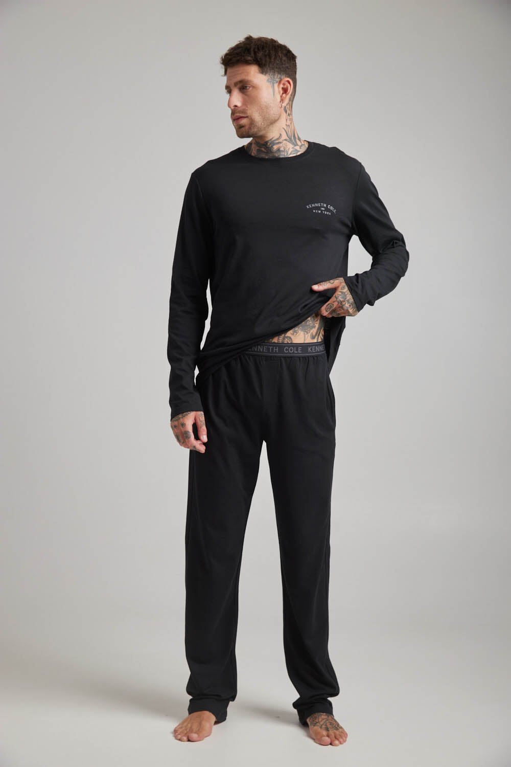 סט הלבשת פנאי שלושה חלקים לגברים 